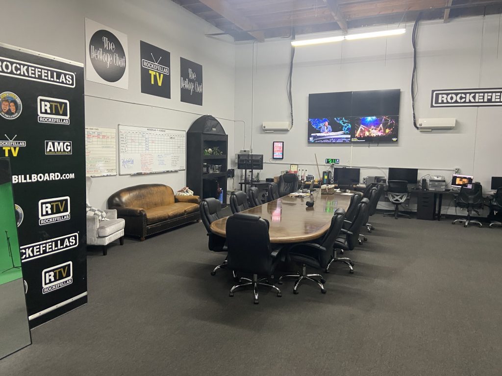 Executive production suite & talent green room β Rockefellas TV Corona Studio